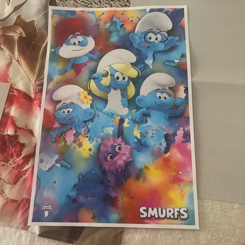 Smurfs Limited Edition Promo Poster 2025